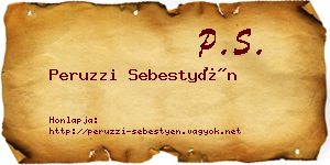 Peruzzi Sebestyén névjegykártya